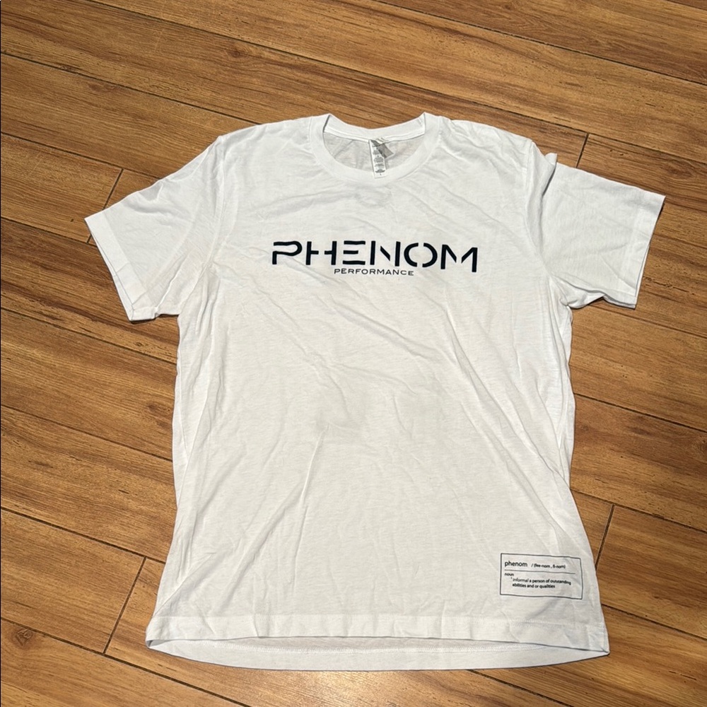 Phenom Performance White T-Shirt size large